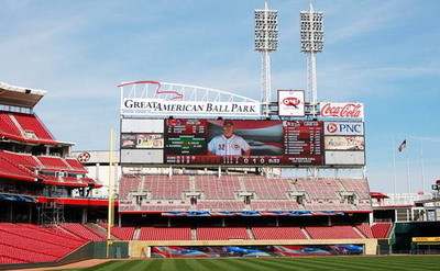 Reds upgrade video displays at Great American Ball Park