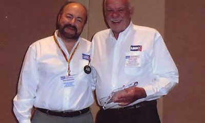 Perry Cook was honored by the USSC for outstanding service to the sign industry.