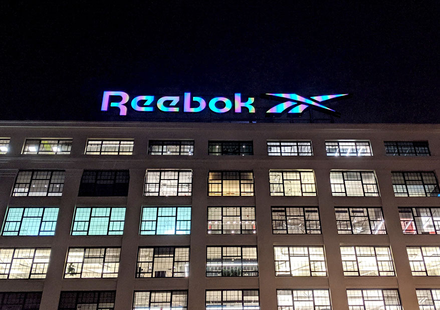 Reebok building and logo