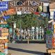 Sign forest post