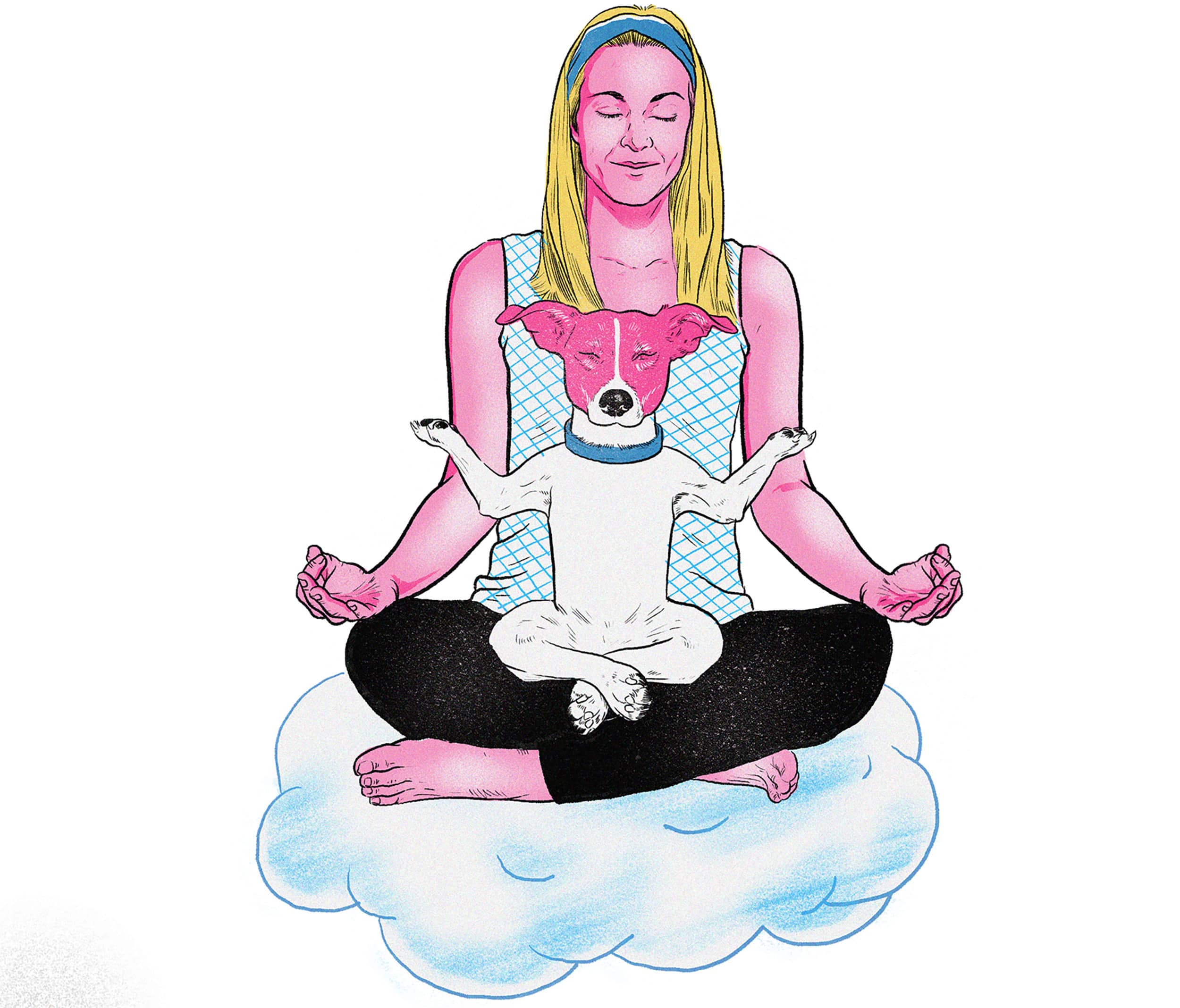 woman meditating