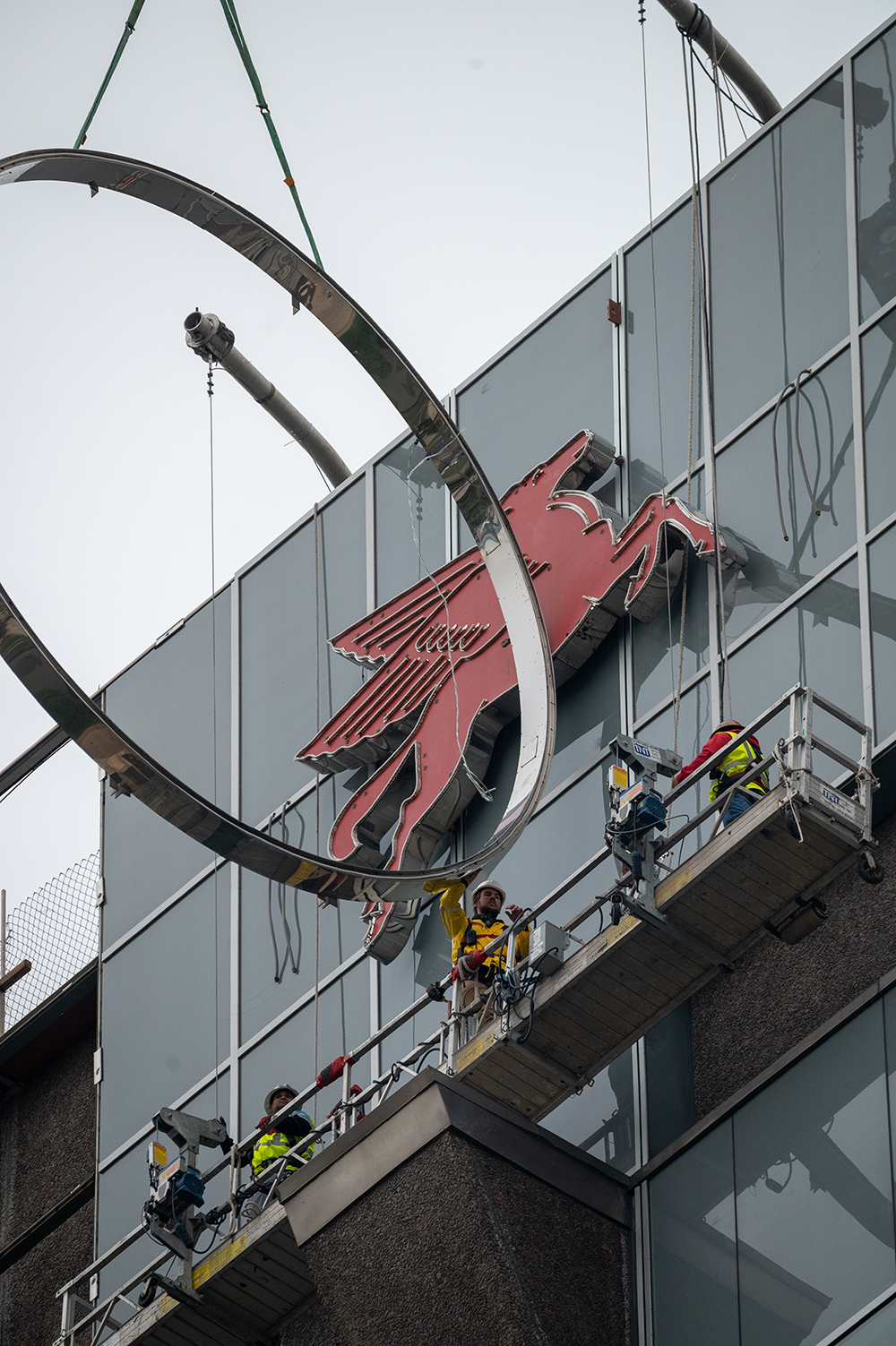 Famed Sign Remade for Texas Tower: Photos