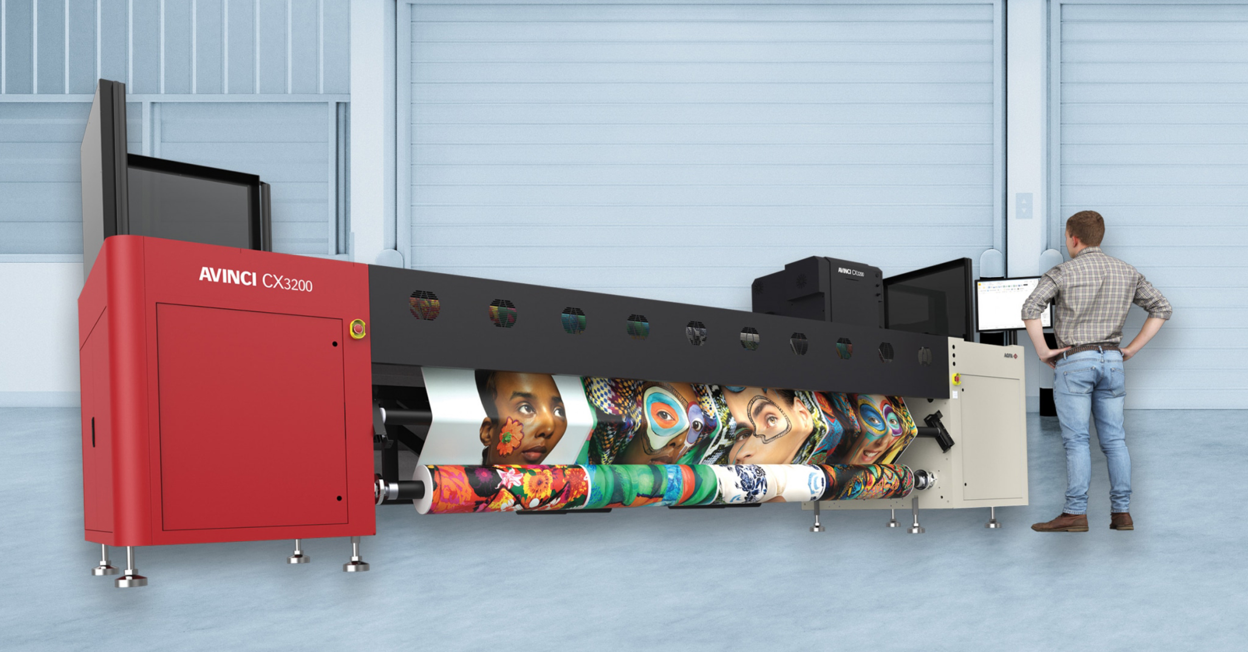 AGFA <br> Avinci CX3200 dye-sublimation textile printer