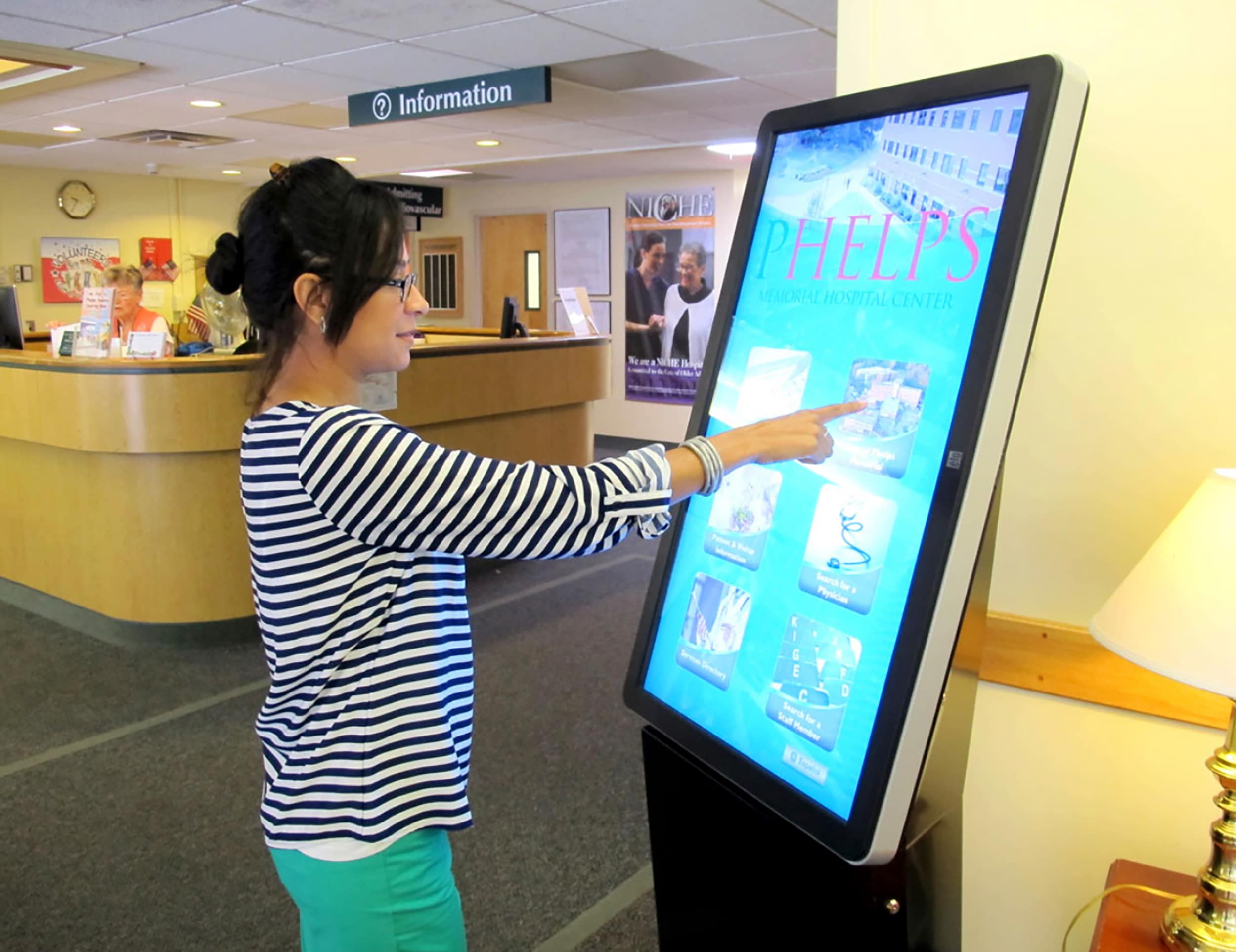  Kiosks offering interactive help via touchscreen technology are popping up in malls, health care centers, educational complexes and more.