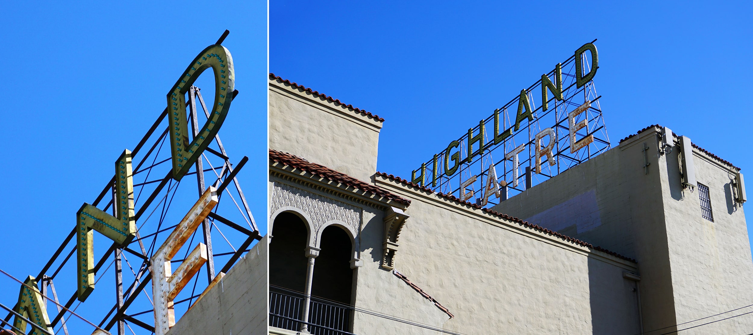 Relighting the century old Highland Theatre sign was a childhood dream come true for Mars.