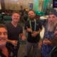 A bunch of sign guys enjoying a cocktail party after a day at the ISA Expo in Las Vegas’ Mandalay Bay Convention Center. Left to right: Dale Salamacha, Aaron Clippinger (SquareCoil), Alex Clark (Those Damn Sign Guys), Rick Ream, John Konopka (US Sign & Mill).