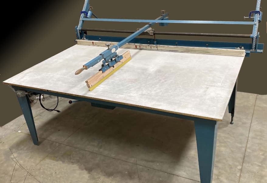 MANUAL SCREEN PRINTING FLATBED TABLE No 2With guided squeegee and vacuum  70x100cm B1 SIZE